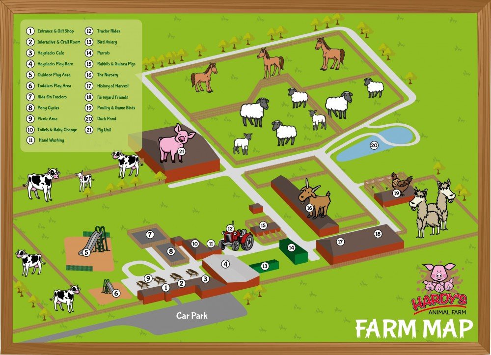 Farm Map01 Hardys Animal Farm