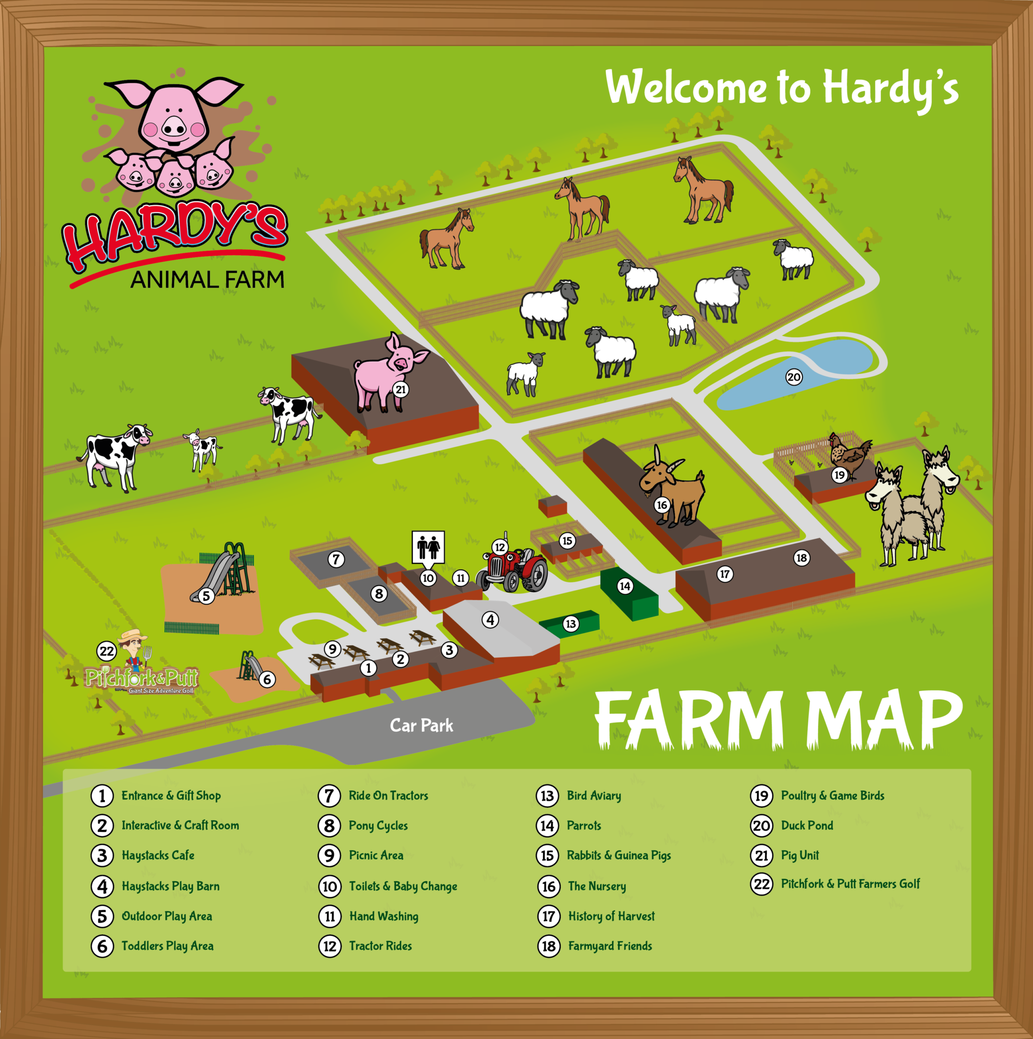 Farm Map - Hardys Animal Farm